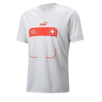 Koszulka piłkarska Szwajcaria Granit Xhaka #10 Strój wyjazdowy MŚ 2022 tanio Krótki Rękaw